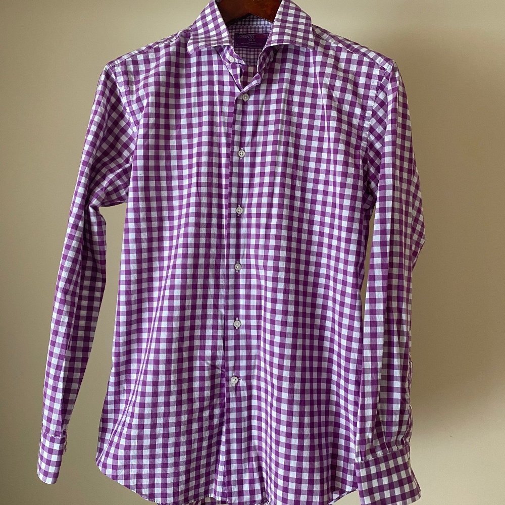 Lorenzo Uomo Men's Button Down Dress Shirt